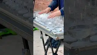 Crystal Clear Sound like a Snowflake ❄️ 'Boccherini Minuet' on Glass Harp 🍷❄️ #Shorts