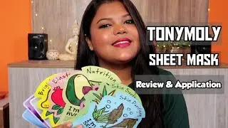 TONYMOLY Sheet Masks Review And Demo | Nykaa | Simple Beauty With Nilanjana