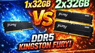 1x32GB vs 2x32GB DDR5 RAM Unboxing and test in games (2026)