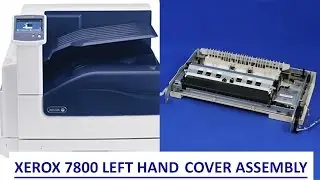 Как заменить левую крышку Xerox Phaser 7800