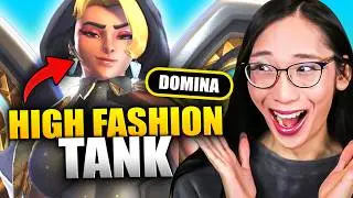 Я наконец-то впервые попробовала Домину в Overwatch. Она наша новая икона стиля в танке!