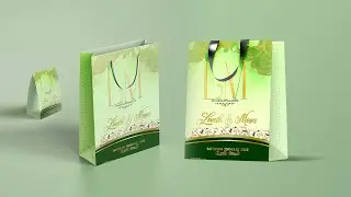 How to Design Paper Bag in Photoshop Tutorial | Wedding Paper Bag #paperbag