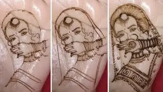Most trending and stylist letest bride mehndi design ll full tutorial video