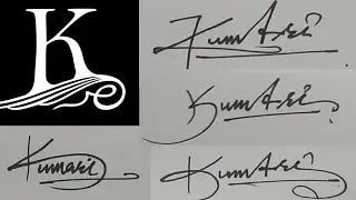 K Signature Design | How to Make K Signature | Signature Logo K | Signature with Alphabet K