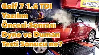 Golf 1.6 TDI Dyno verisi | Yazılım vs Stok | 40-140 Hız Testi | Ecumasters Chip Tuning