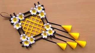 Paper Home Decor | New Easy Paper Wall Hanging Ideas | Flower Wall Hanging using A4 paper sheet