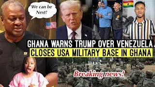 Срочная новость‼️😳 Гана предупреждает Трампа 🇺🇸 о ситуации в Венесуэле и закрывает военную базу С...