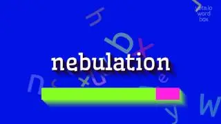 ТУМАННОСТЬ - КАК СКАЗАТЬ ТУМАННОСТЬ?  #туманность (NEBULATION - HOW TO SAY NEBULATION