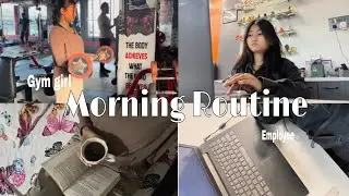My Everyday Morning & Strong Habits | GYM + Office 