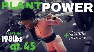 BUILD MUSCLE on a High Raw PLANT BASED diet | CREATINE Transformation Journey