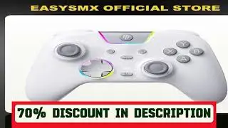 #EasySMX X05 Pro Gamepad RGB Game Controller Compatible with PC/Switch/Phone/TV/Steam, Hall Effect,
