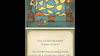 Professor Layton and the Diabolical Box Walkthrough - Puzzle No. 10 - A Work Of Art