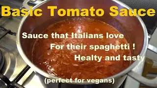 Basic Italian Tomato Sauce - Quick preparation, few ingredients, and low budget