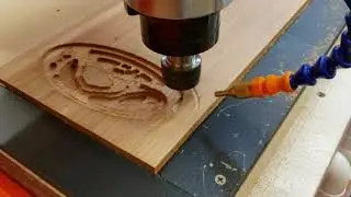 CNC Router 3D Carve Time Lapse: Seahorse Project, Empire Exhibits, Albany, NY