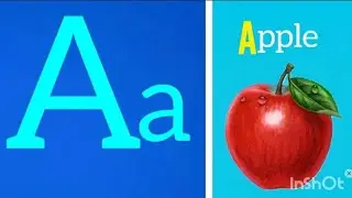 A for Apple -ABC Alphabet Song with Picture made for kids learning video 
