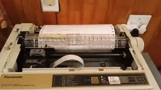 Using a printer as a monitor on MS-DOS