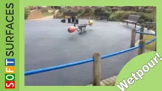 Wetpour Installation at a Park in Vauxhall, London