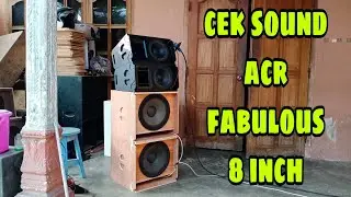 Ceck sound speaker acr fabulous 8 inch