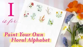 Master Watercolor Alphabet Art With This Simple Tutorial: I is for Impatiens