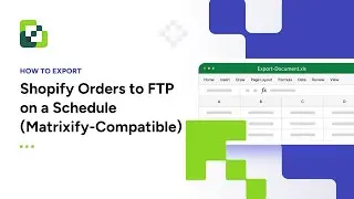 Scheduled Shopify Order Exports to FTP (Matrixify-Compatible) with Altera