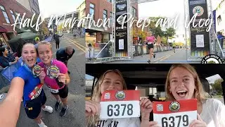 RUNNING A HALF MARATHON WITH MY BEST FRIEND VLOG!!
