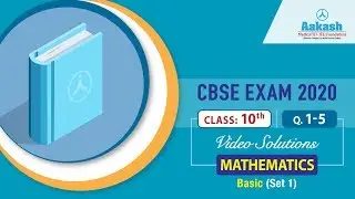 X CBSE Exam 2020 Mathematics Basic Set 1Q  01 to 05