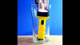 Battery Torch science experiment project / battery connected led torch under water test