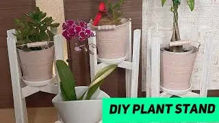 DIY plant stand/Japan 100&yen; shop Seria/how to make flower stand in easy way