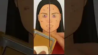 Girls face transformation #makeover#2looks created