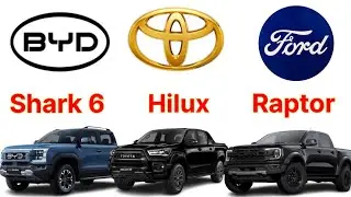 2025 BYD Shark 6 v Toyota Hilux v Ford Ranger Raptor | Off-road Trucks Comparison 2025!
