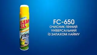 Очиститель салона пенный универсальный запах лайма с щеткой Abro FC 650