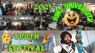 1ST DAY YOUTH FESTIVAL 🎉🥳 RIMT UNIVERSITY 2024 KRO ENJOY #rimtuniversity