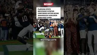 Squirrel White's Safety During Intense Field Storming at Virginia vs. Florida State #shorts