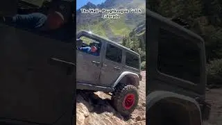 Climbing the WALL! Poughkeepsie Gulch - Colorado #jeepwranglerjlu  #jeep #foryou #offroad