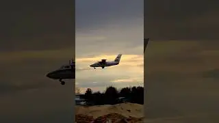 Чешский L410 TURBOLET заходит на посадку в Урае ( Глиссада ) Ra-67058 2ОАО