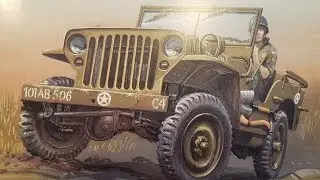 Willys Jeep 1:25  - # 6 - Kartonmodell - Cardmodel - #p