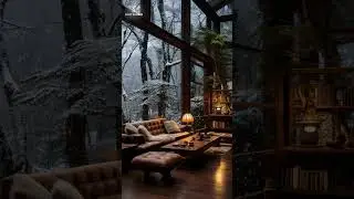 ❄️ Dreamy Winter Cabin | Relaxing Music & Enchanting Snowfall 🌨️✨