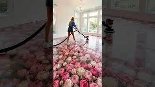 👉 This floor is made of flowers #interiordesign #epoxyfloor #diy #homedesign