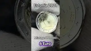 Estonia 🇪🇪, 2 Euro coin &ldquo;Canis Lupus - National Animal Wolf&rdquo; 2021.