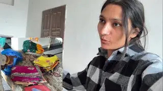 मेरी बड़ी बहन ने कर दी इतनी सारी लूगडी तैयार 😁❤️#chikayadavvlog #familyvlog 