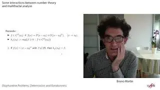 Bruno Martin: Some interactions between number theory and multifractal analysis
