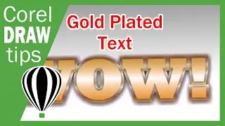 Stunning Gold Text Effect CorelDraw Tutorial