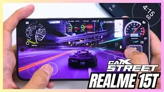 Realme 15T CarX Street Gaming test | Dimensity 6400 Max, 120Hz Display