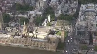 Big Ben. Summer 2014. London Aerial HD footage