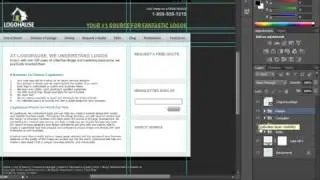 Create Web Template Design in Photoshop