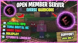 REVIEW SERVER MINECRAFT SURVIVAL RPG: EVERSE HARDCORE - JAVA ONLY, FITURNYA KEREN BANGET - ON 24 JAM