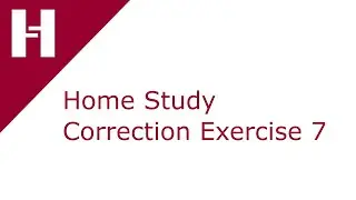 Opera PMS - Home Study Correction Exercise 7