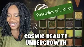 Cosmic Beauty UNDERGROWTH | Swatches & 4 Looks | collab w/ @janvann8386
