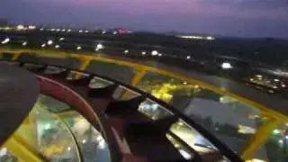 長隆歡樂世界----垂直過山車 + 十環過山車第一排