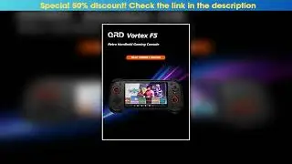 Limited Original QRD Vortex F5 Retro Handheld Game Console 5.5 Inch IPS Screen Linux System HALL Jo